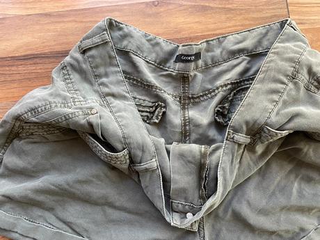 Khaki šortky, vel neuvedena cca xxl - měřte, georg, george,xxl