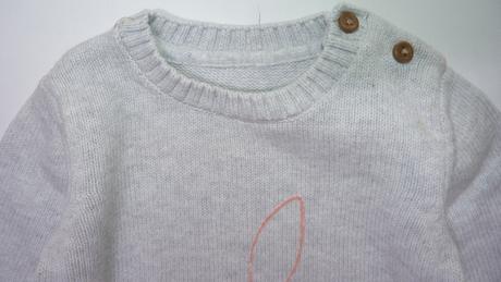 Bavlněný svetřík se zajíčkem vel.68, marks & spencer,68