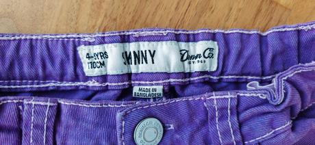 Džíny rifle jeans fialové, denim co,110