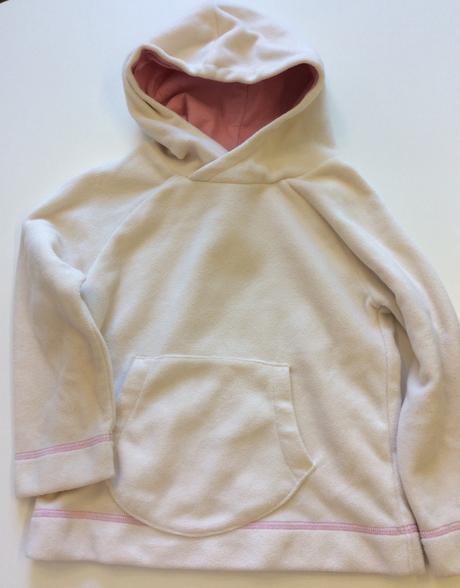 Smetanová měkoučká fleece mikina, next,104