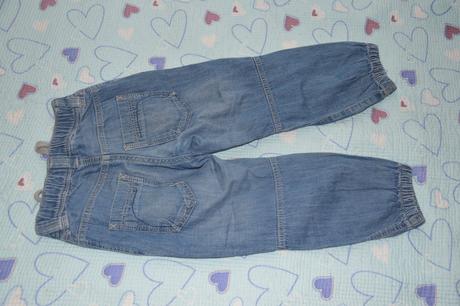 Džíny rifle riflíky v pase na gumu, h&m,110