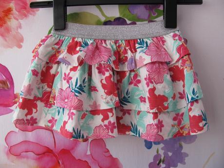 Dívčí volánková sukně s motivem víly ariel, disney,86