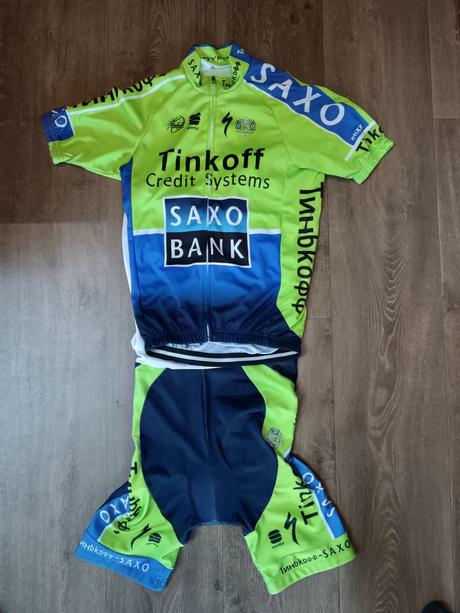Cyklistický dres/cyklo dres tinkoff, vel. xl (146), 146