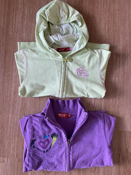 Dívčí mikiny - 2ks - wolf, wolf,128