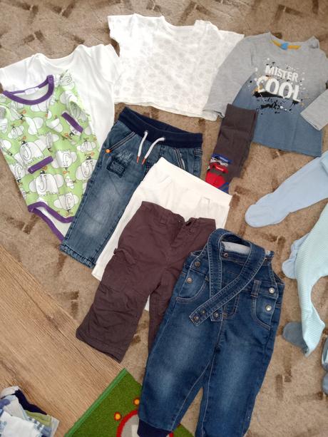 Balík oblečení kluk 74/80, 68–80