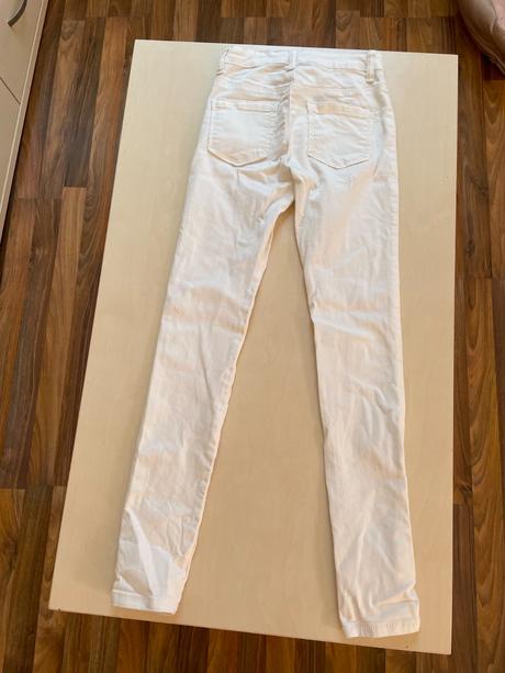 Bílé úzké skinny džíny, vel xxs, anarchy, xs