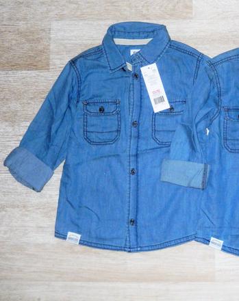Klučičí džínová košile s dl.ruk. - vel.8-9let, primark,134
