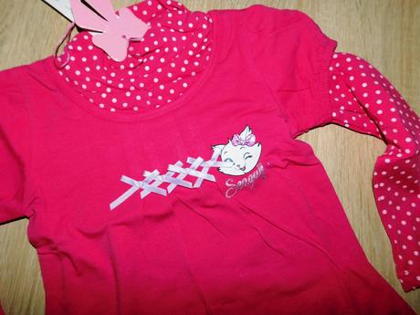 Dívčí bavlněné triko s roláčkem, 110 / 116 / 122