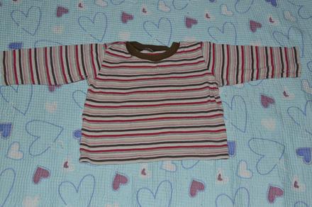 Prouhaté triko, dl. rukáv, mothercare,86