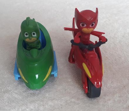 Pj masks, pyžamasky, sovička, gekko, mini vehicles, 