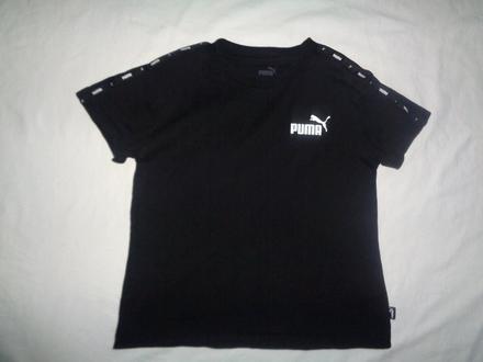 Černé bavlněné tričko puma, puma,128