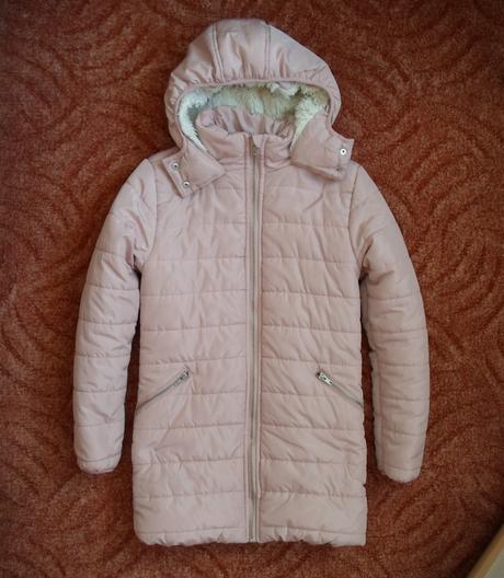 Růžová bunda bundička s kožíškem, pepco,152