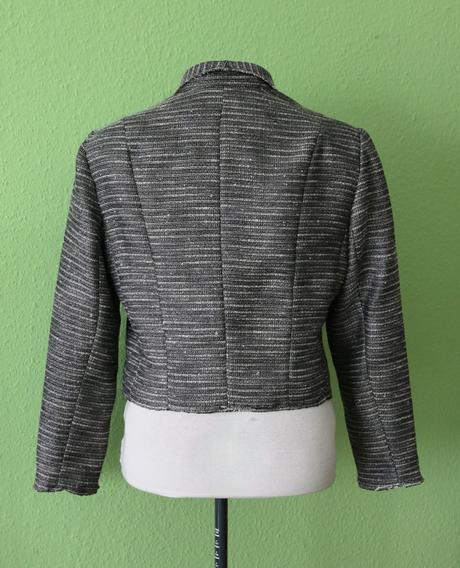 Šedostříbrné efektní sako z hrubé tkaniny tara xxl, xxl