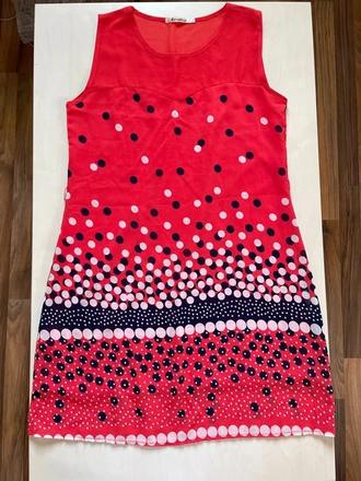 Nové puntík červené šaty, vel s/m, resalsa, s