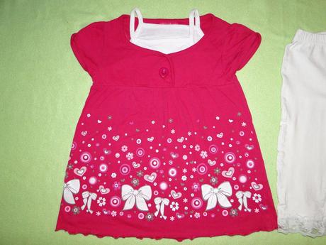 6ks balík v.104 tunika legínky ponožky, 104–116