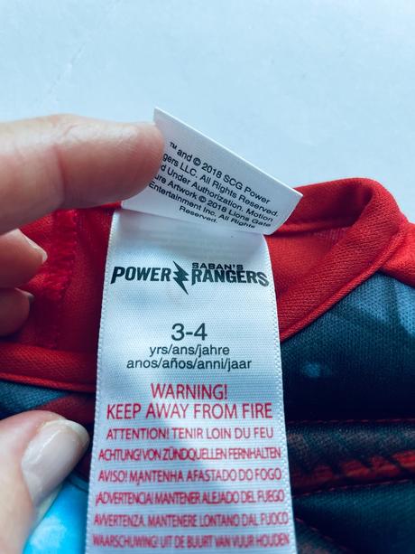 An6/kostým power rangers /strážce vesmíru -3/4 rok,