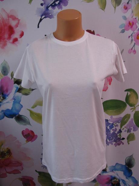 Bílé bavlněné tričko, primark,158