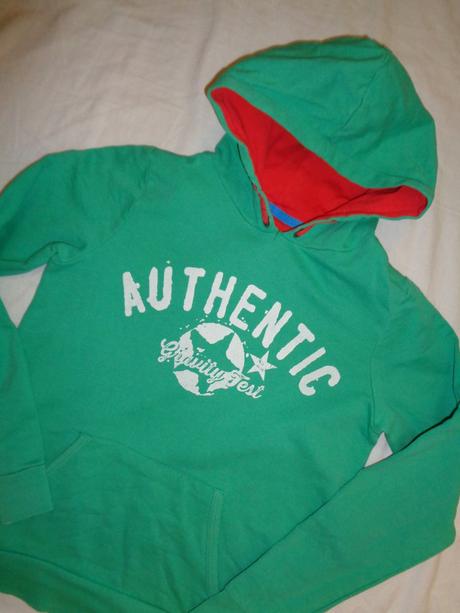 Luxusní zelenočervená mikina 158/164, kids,158