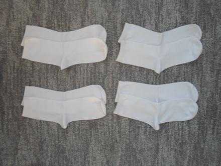 Dívčí bílé ponožky 4 páry, 35