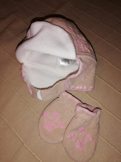 Zimní set, čepice a rukavice, mothercare,56