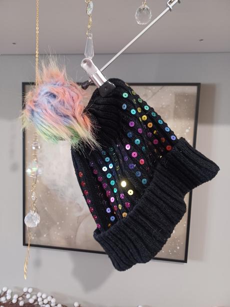 Čepice kulíšek s flitry claire's uni vel, 