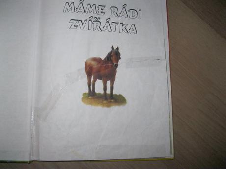 Knížka máme rádi zvířátka,