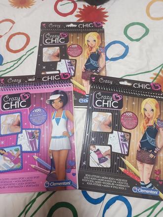 3 x sešit crazy chic móda, 
