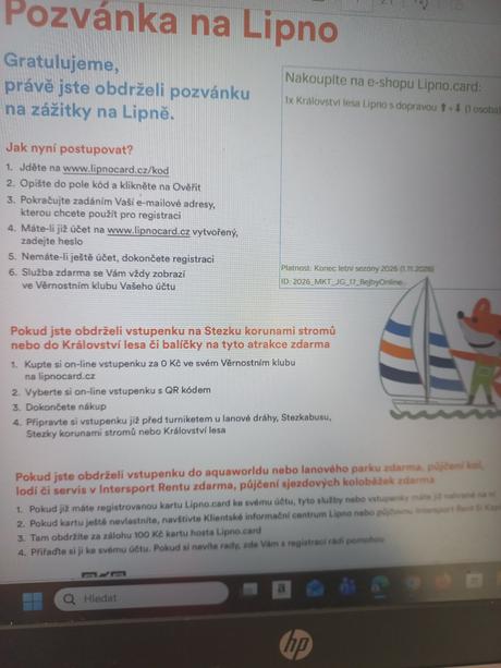 4 vstupenky do království lesa s dopravou,