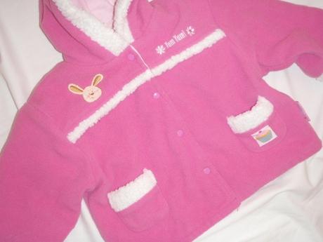 Kouzelný  růžový teploučký flís kabátek, 74