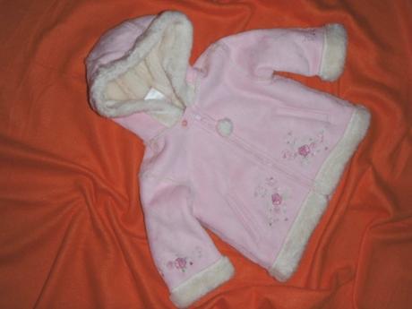 Luxus zimní vyšívaný růžový kabát z broušené kůže, ladybird,74