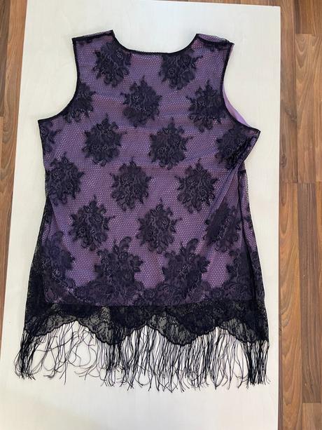 Top s třásněmi a krajkou, vel xl, kappahl, kappahl,xl