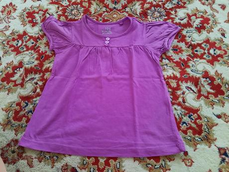 Fialové tričko s knoflíčky, kiki&koko,104