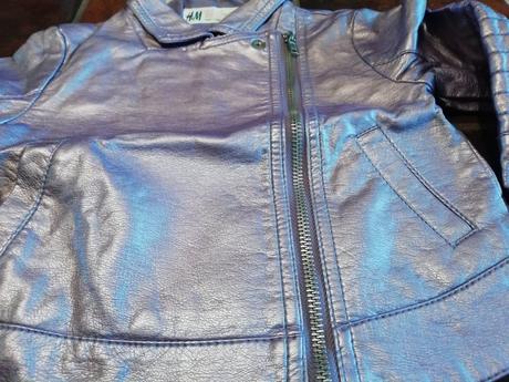 Luxusní nová koženková bundička pro princeznu 2-4r, h&m,92