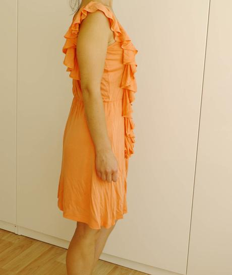 Oranzove mini saty vel.xs - mango, mango,xs