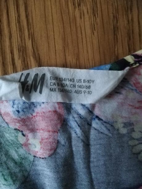 Šaty letní dívčí, vel. 134/140, zn. h&m., h&m,134