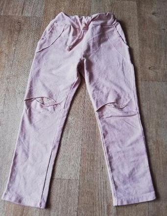 Tepláky s krajkou vel.128, 128