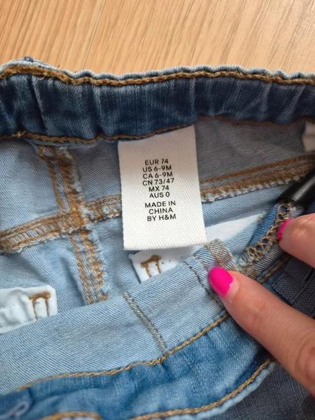 Džegíny h&m, vel. 74, h&m,74