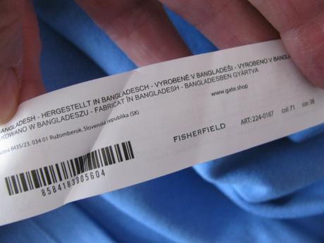 Bavlněné modré mini šaty, 38