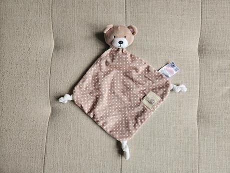 Hnědý béžový dětský usínáček medvídek,