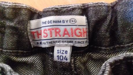 Černé chlapecké džíny rovný střih, vel. 104, palomino,104