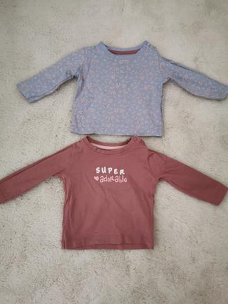 Trička s dlouhým rukávem vel. 62/68, lupilu,62