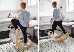 ELIS DESIGN Montessori duhová houpačka 5in1