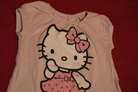 Dívčí tričko hello kitty, h&m,68