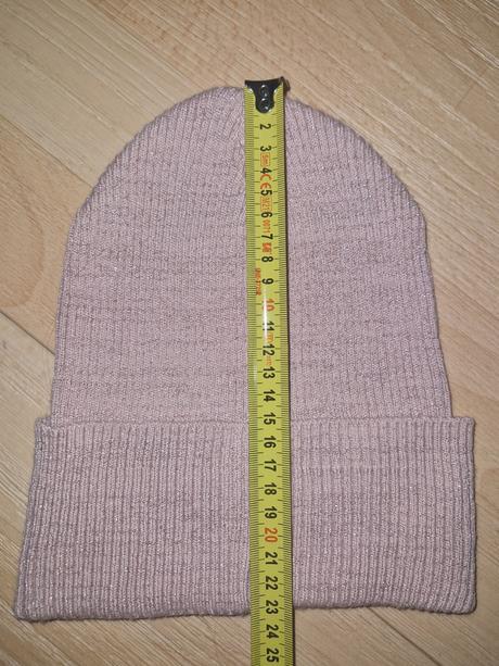 Čepice béžová lesklá hm, h&m,134