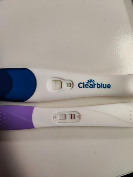 Nejistý výsledek těhotenského testu. Co si myslíte?