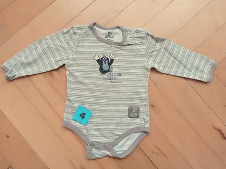 Body dlouhý rukáv 62-68 - krteček, f&f,62