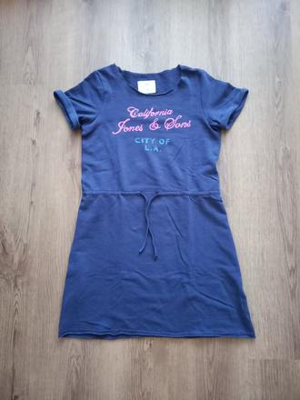 Modré sportovní šaty, h&m,146