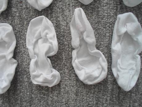 Bílé dámské nízké ponožky do balerín 5 párů, 31