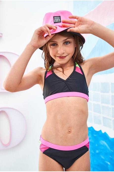 Holčičí černé plavky, next,164