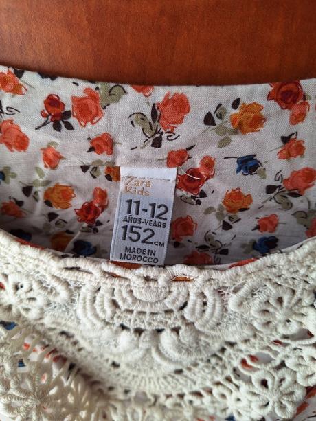 Šaty s krajkou dívčí letní šaty vel. 152, zara,152
